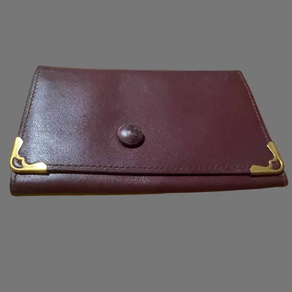 Cartier key holder vintage burgundy